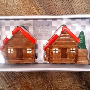 Dolly Parton Cabin Salt & Pepper Shakers Christmas Farmhouse Country Mountain